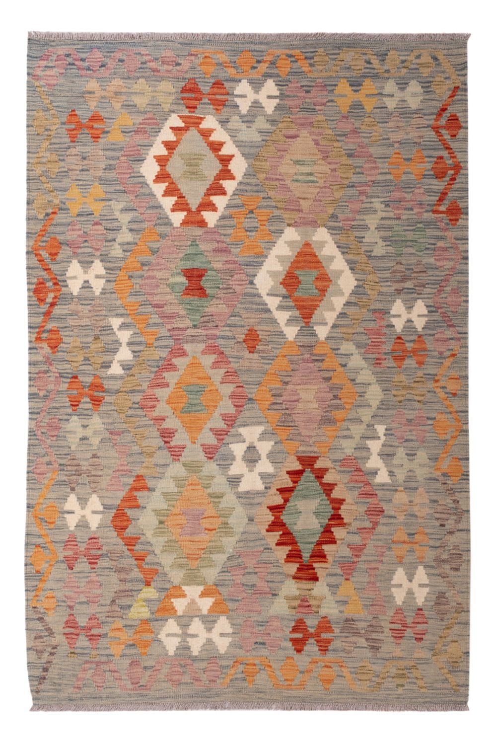 Tapis Kelim - Splash - 184 x 122 cm - multicolore