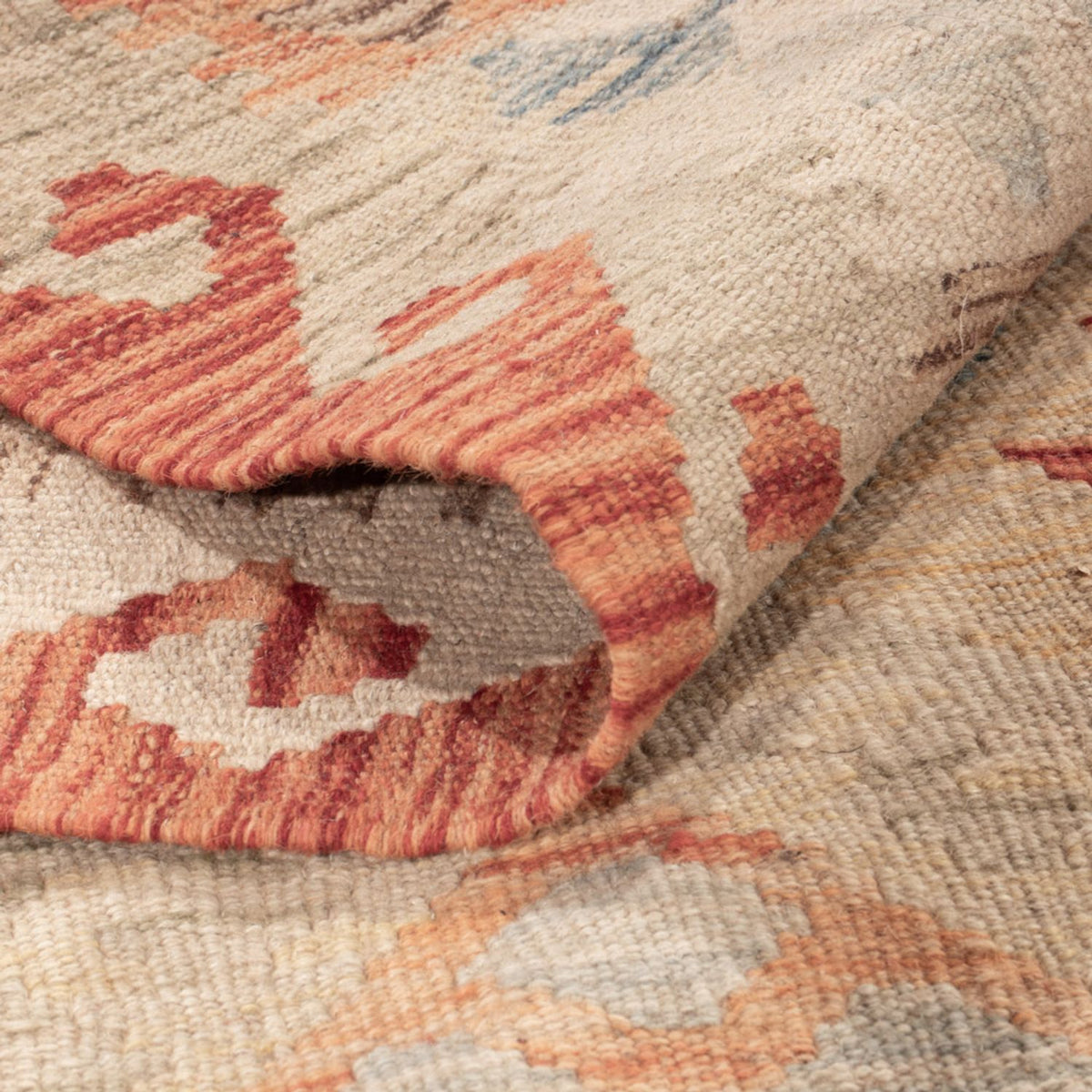 Tapis Kelim - Splash - 170 x 132 cm - multicolore