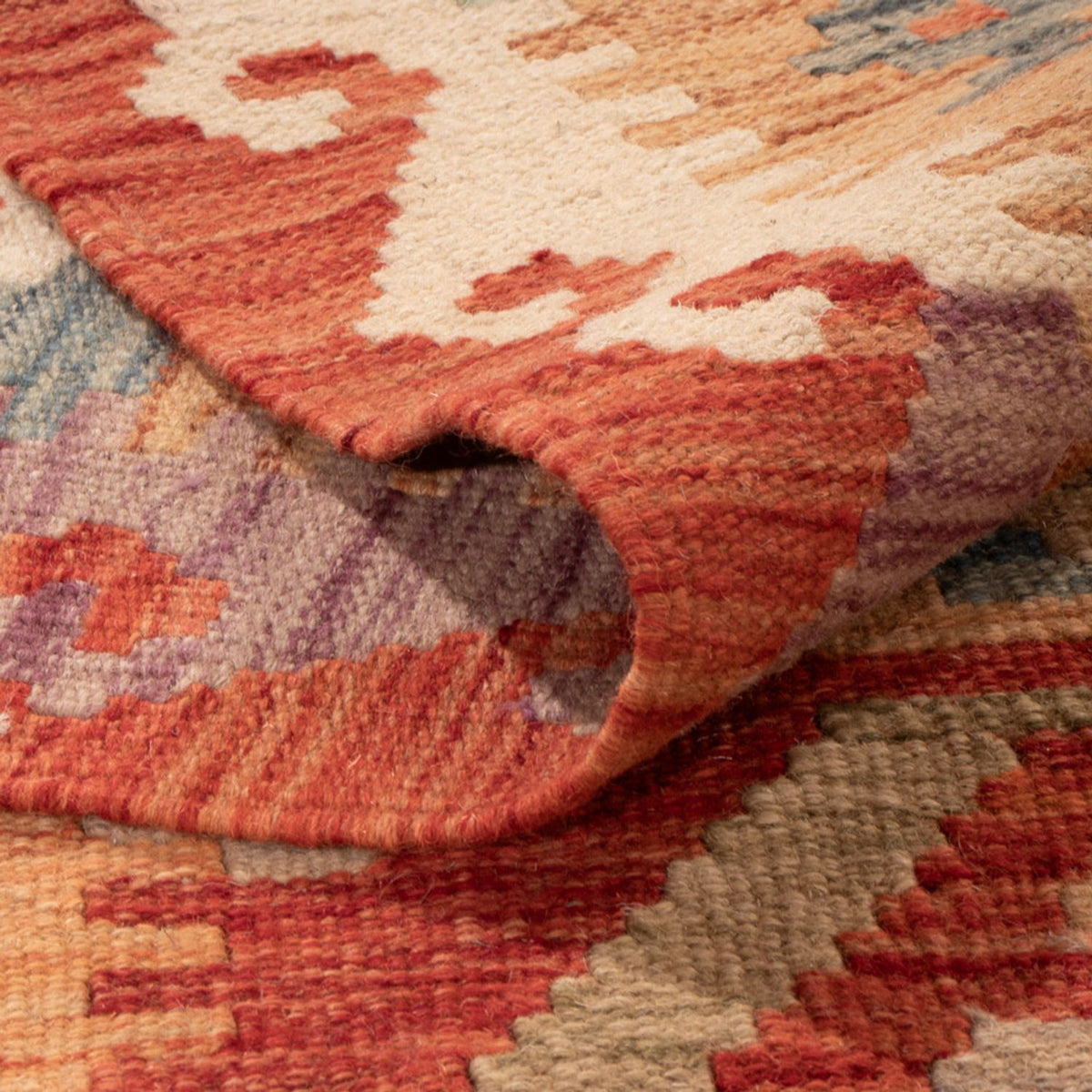 Tapis Kelim - Splash - 295 x 195 cm - multicolore