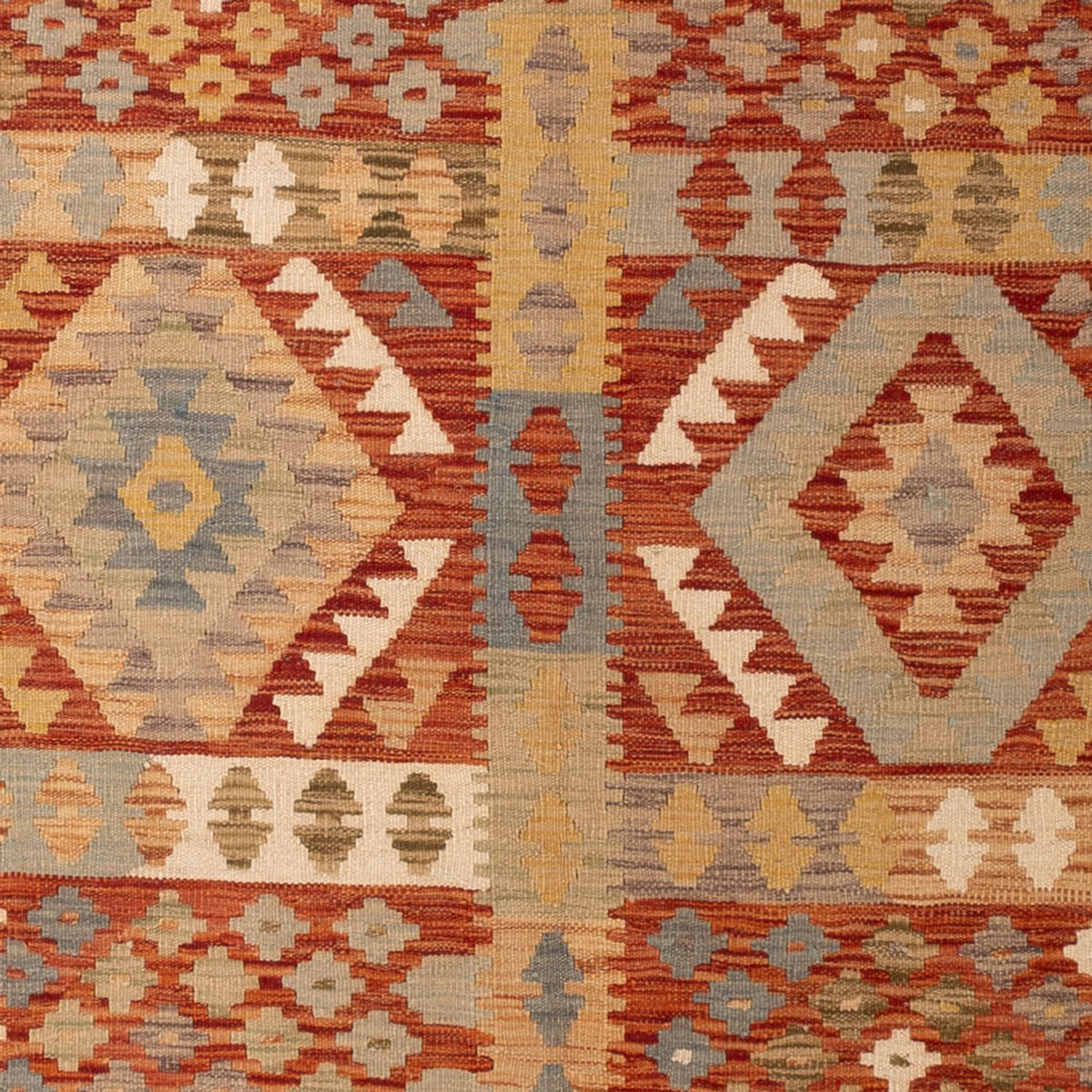 Tapis Kelim - Splash - 287 x 191 cm - multicolore