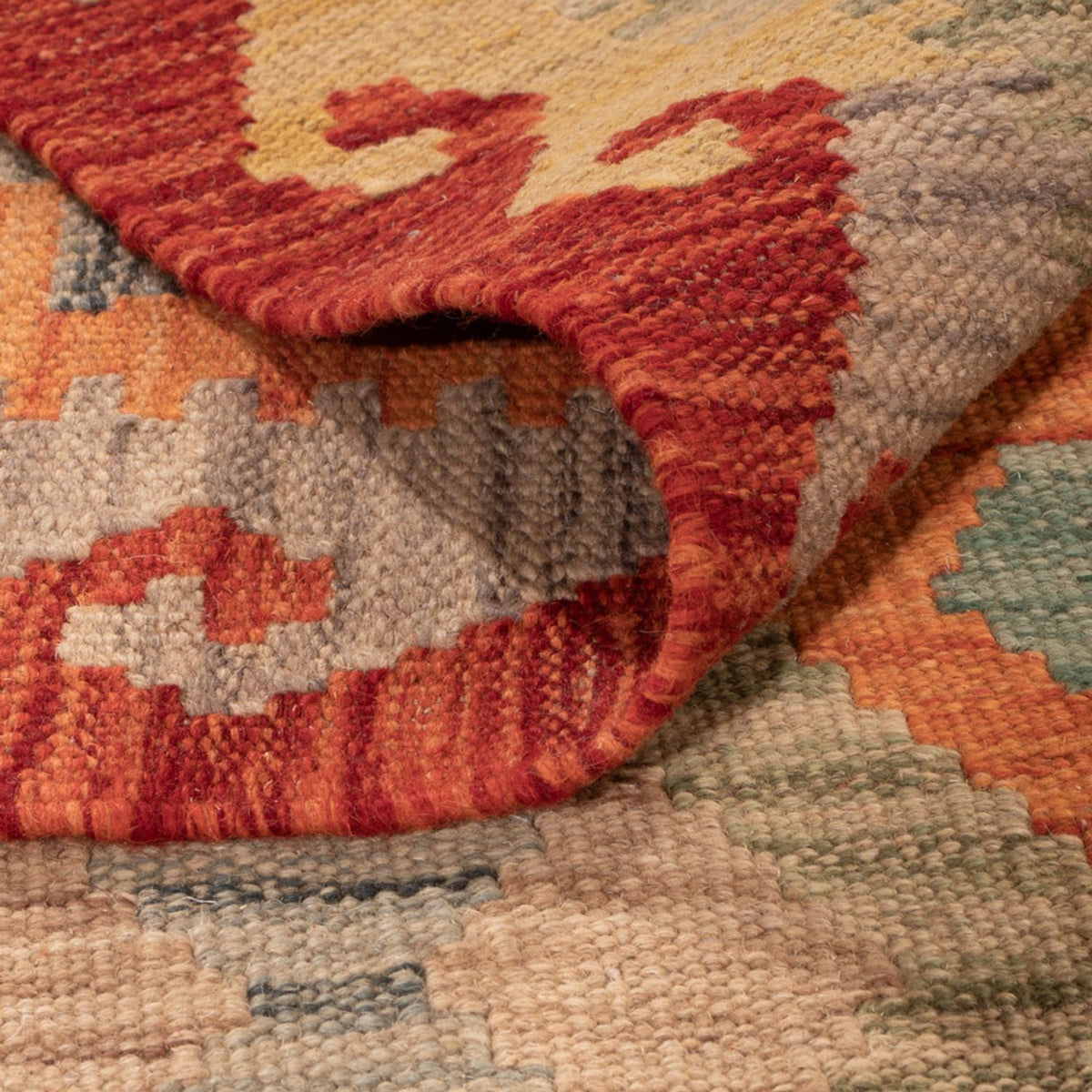 Tapis Kelim - Splash - 294 x 202 cm - multicolore