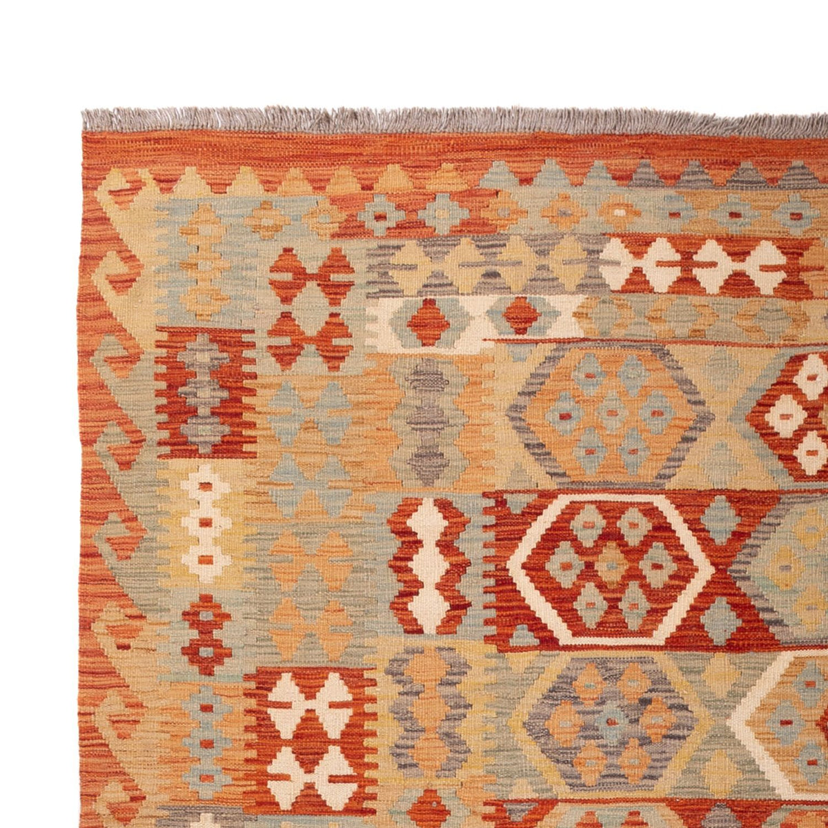 Tapis Kelim - Splash - 306 x 203 cm - multicolore