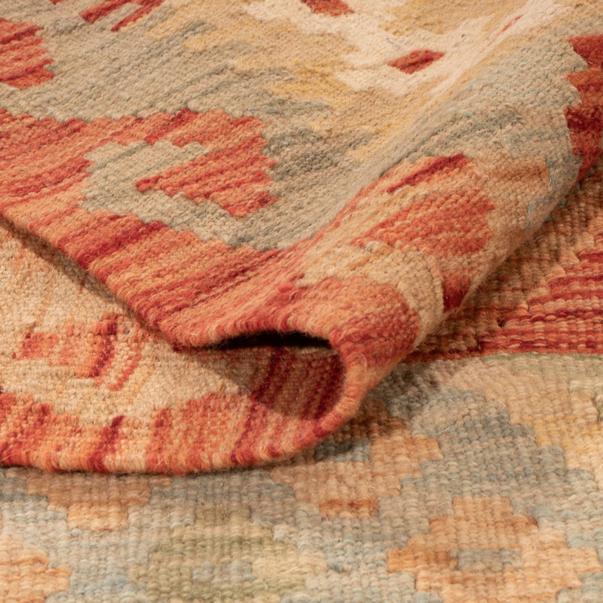 Tapis Kelim - Splash - 306 x 203 cm - multicolore