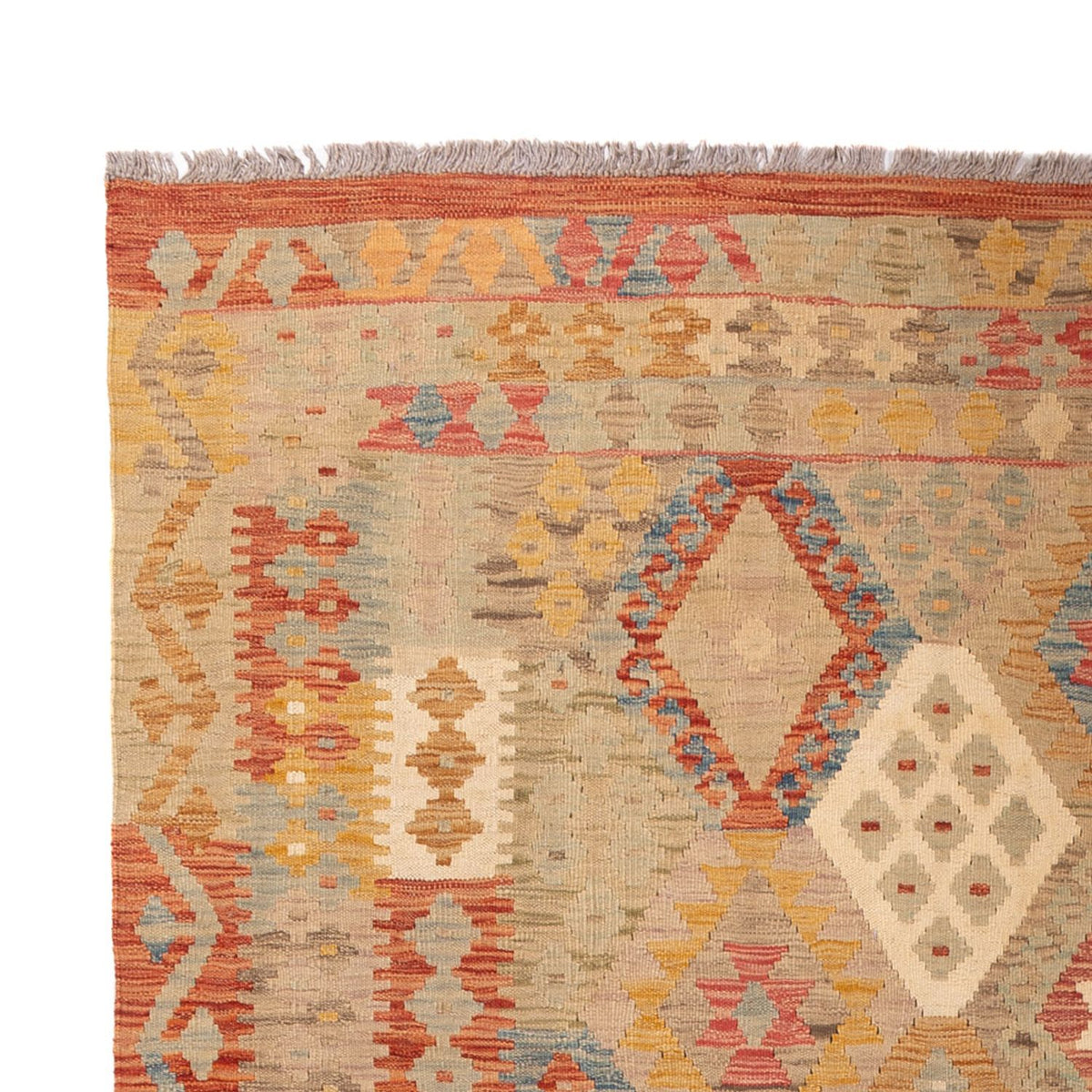 Tapis Kelim - Splash - 301 x 199 cm - multicolore