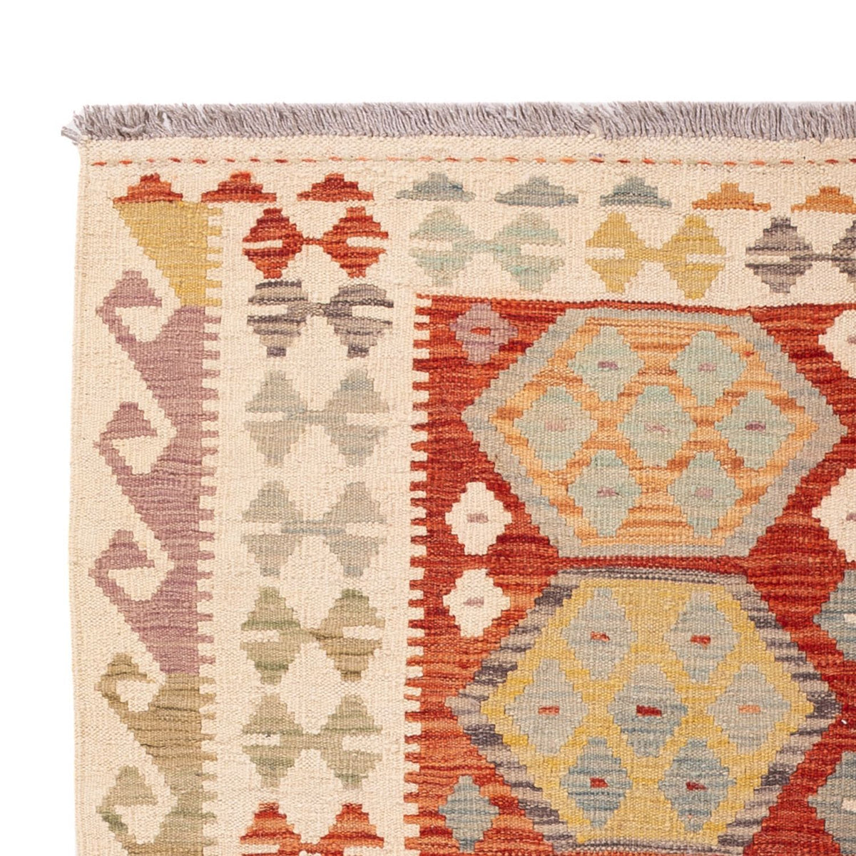 Tapis Kelim - Splash - 184 x 120 cm - multicolore