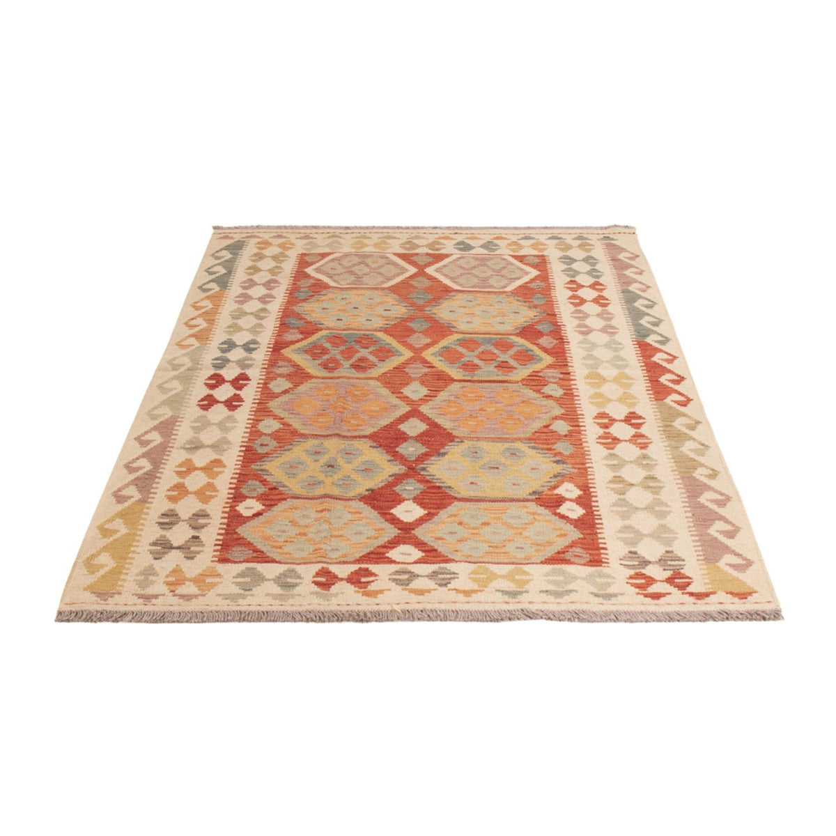 Tapis Kelim - Splash - 184 x 120 cm - multicolore