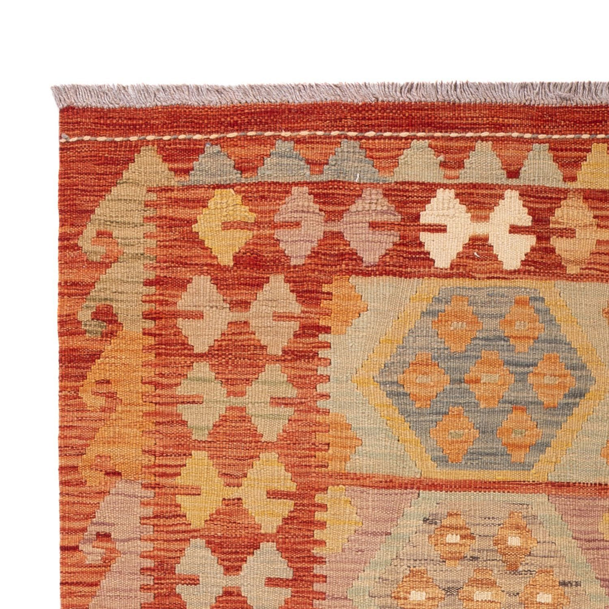 Tapis Kelim - Splash - 194 x 117 cm - multicolore