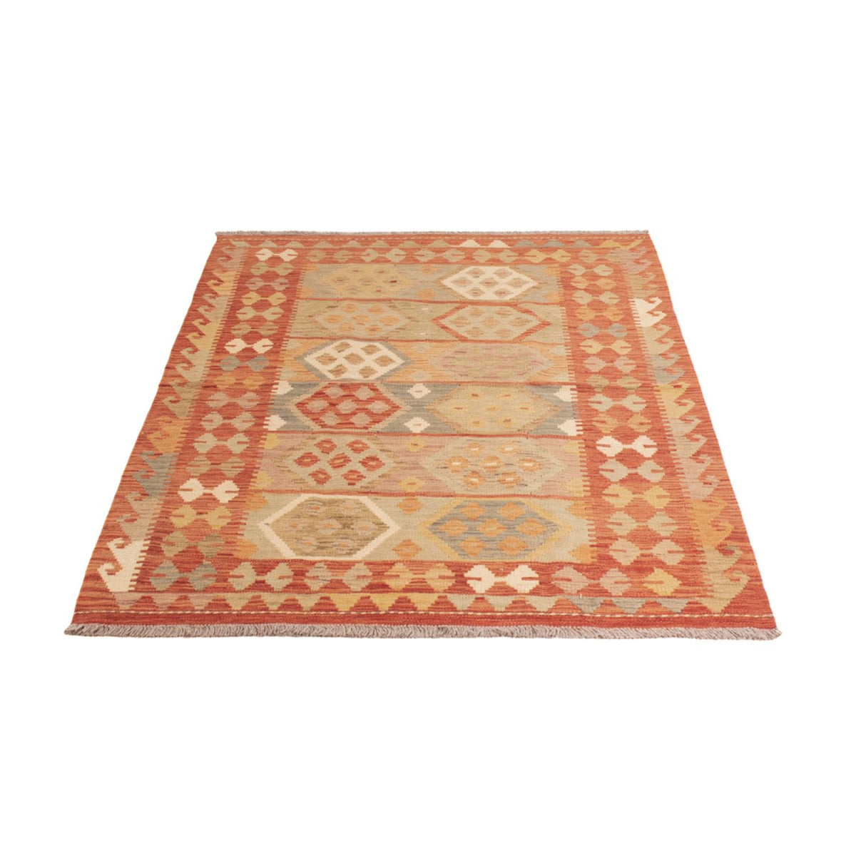 Tapis Kelim - Splash - 194 x 117 cm - multicolore