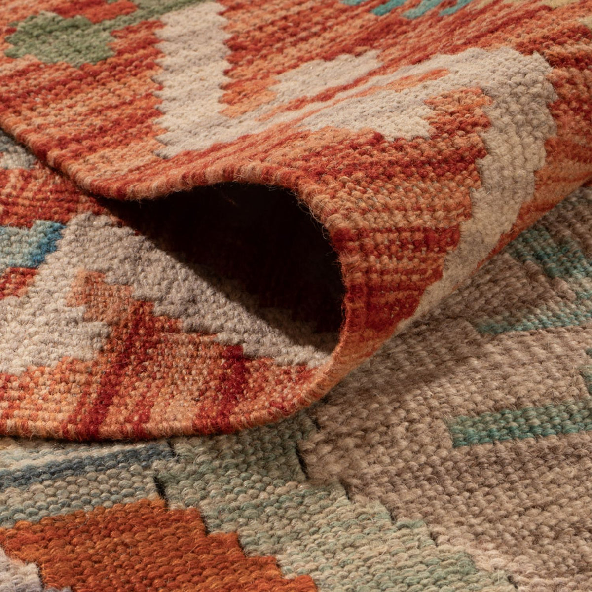 Tapis Kelim - Splash - 294 x 210 cm - multicolore