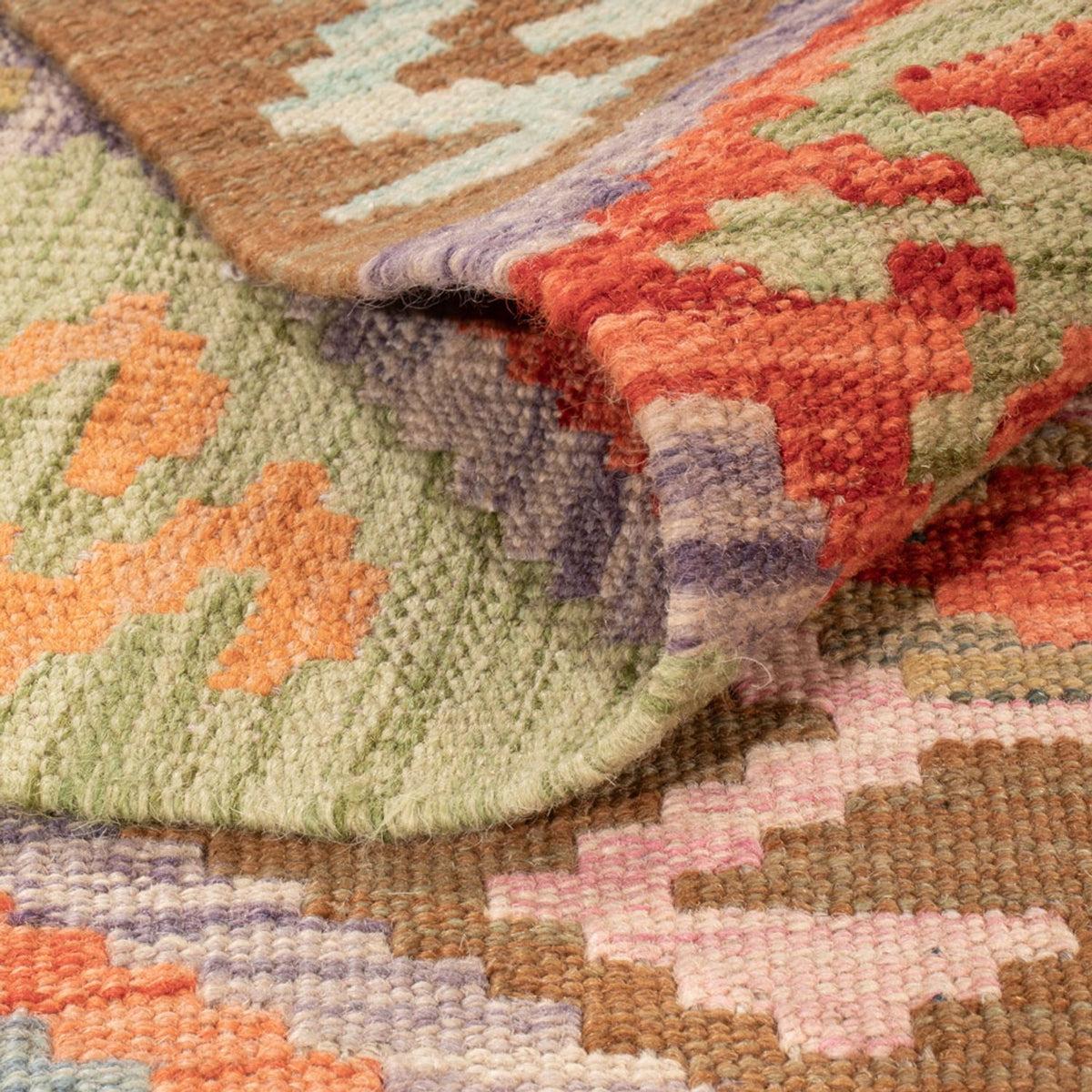 Tapis Kelim - Splash - 292 x 204 cm - multicolore