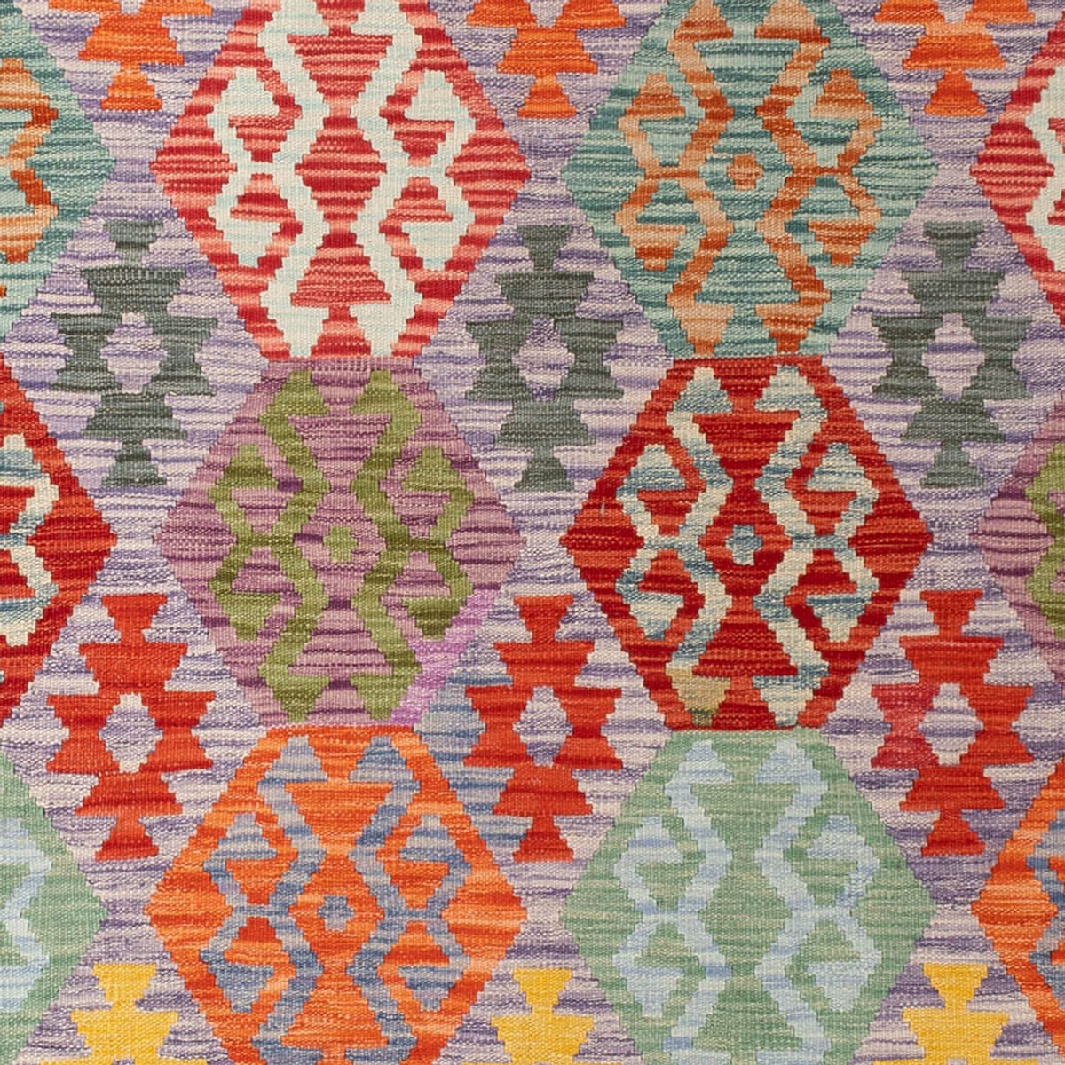 Tapis Kelim - Splash - 290 x 214 cm - multicolore