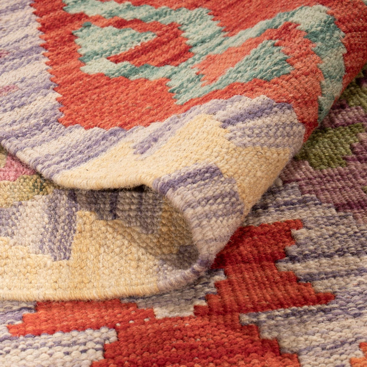 Tapis Kelim - Splash - 290 x 214 cm - multicolore