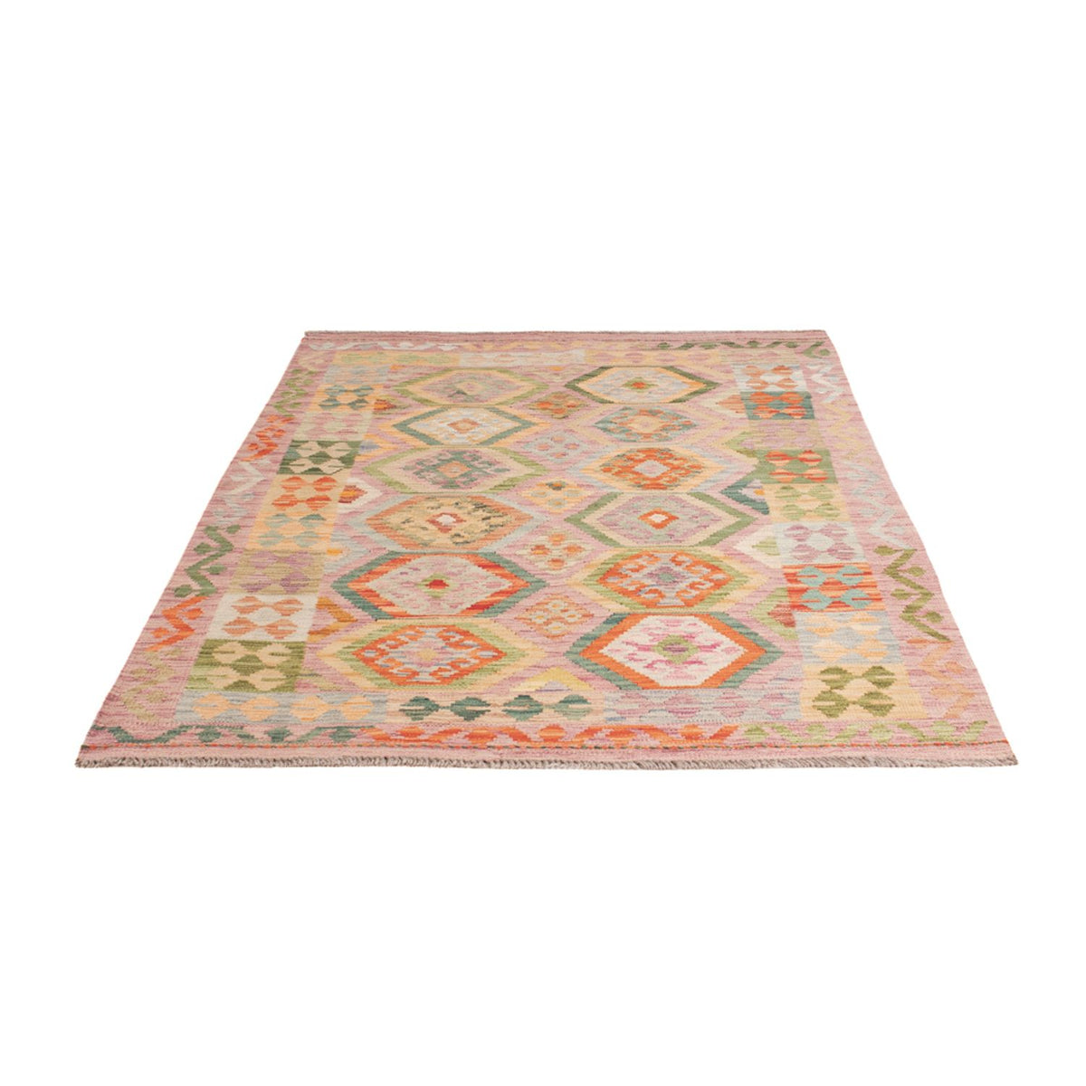 Tapis Kelim - Splash - 187 x 127 cm - multicolore