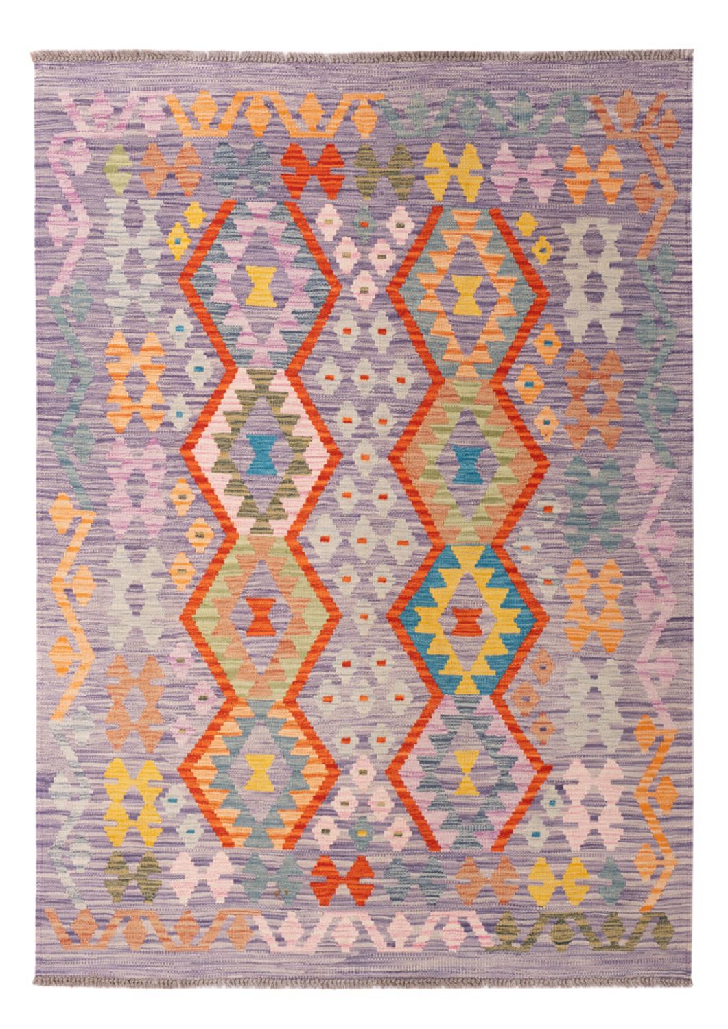 Tapis Kelim - Splash - 187 x 134 cm - multicolore