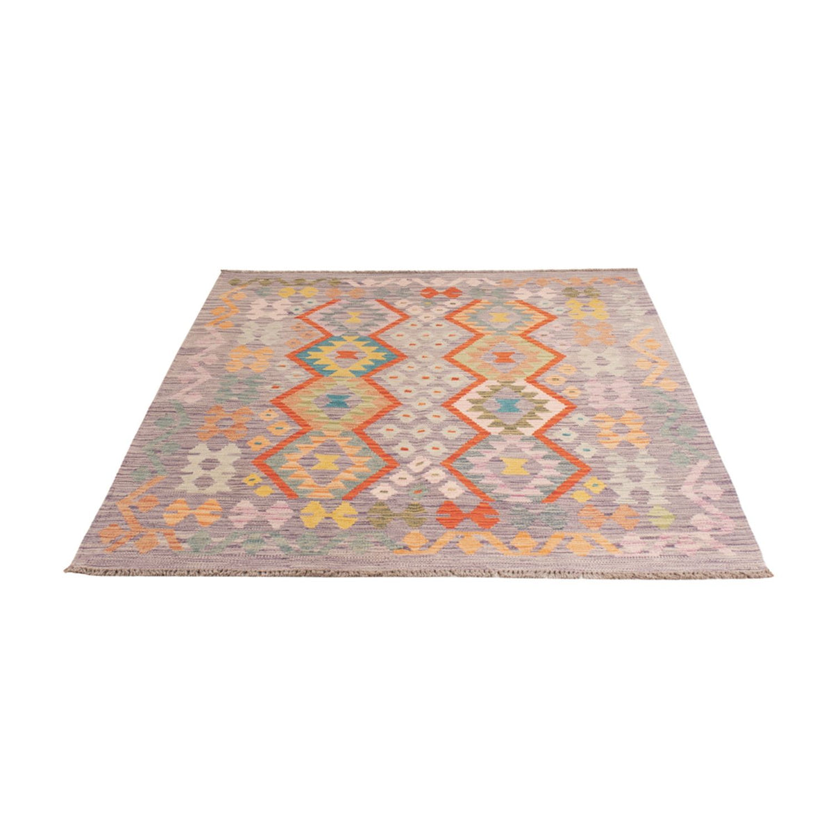 Tapis Kelim - Splash - 187 x 134 cm - multicolore