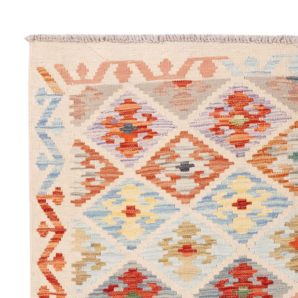 Tapis Kelim - Splash - 171 x 129 cm - multicolore