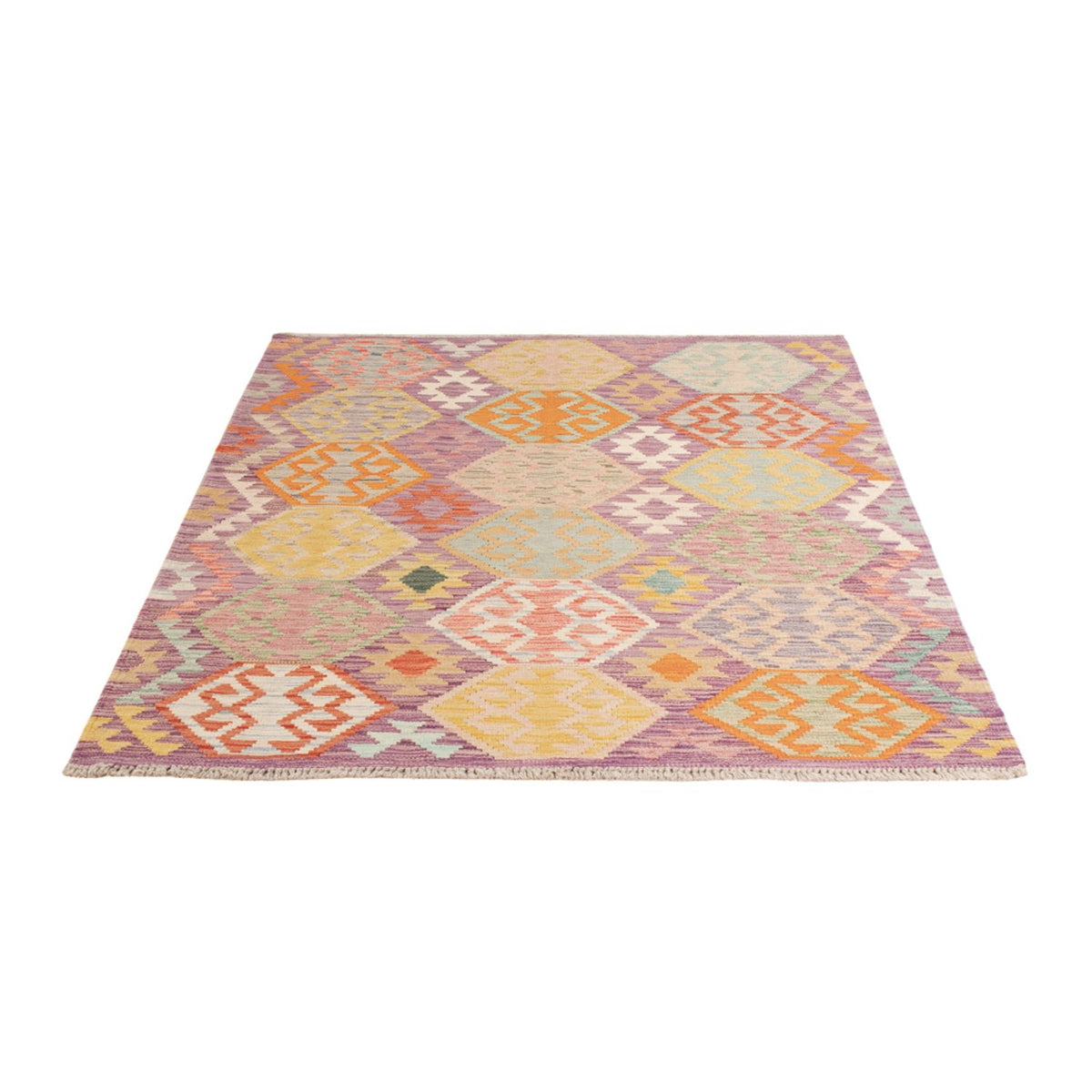 Tapis Kelim - Splash - 172 x 122 cm - multicolore
