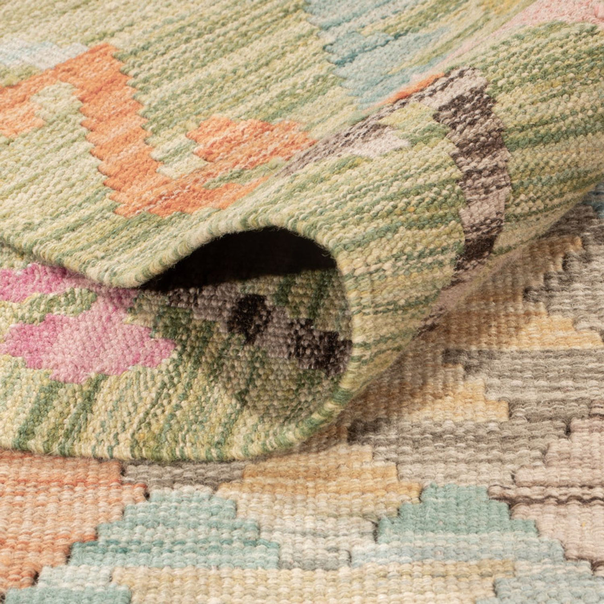 Tapis Kelim - Splash - 181 x 120 cm - multicolore