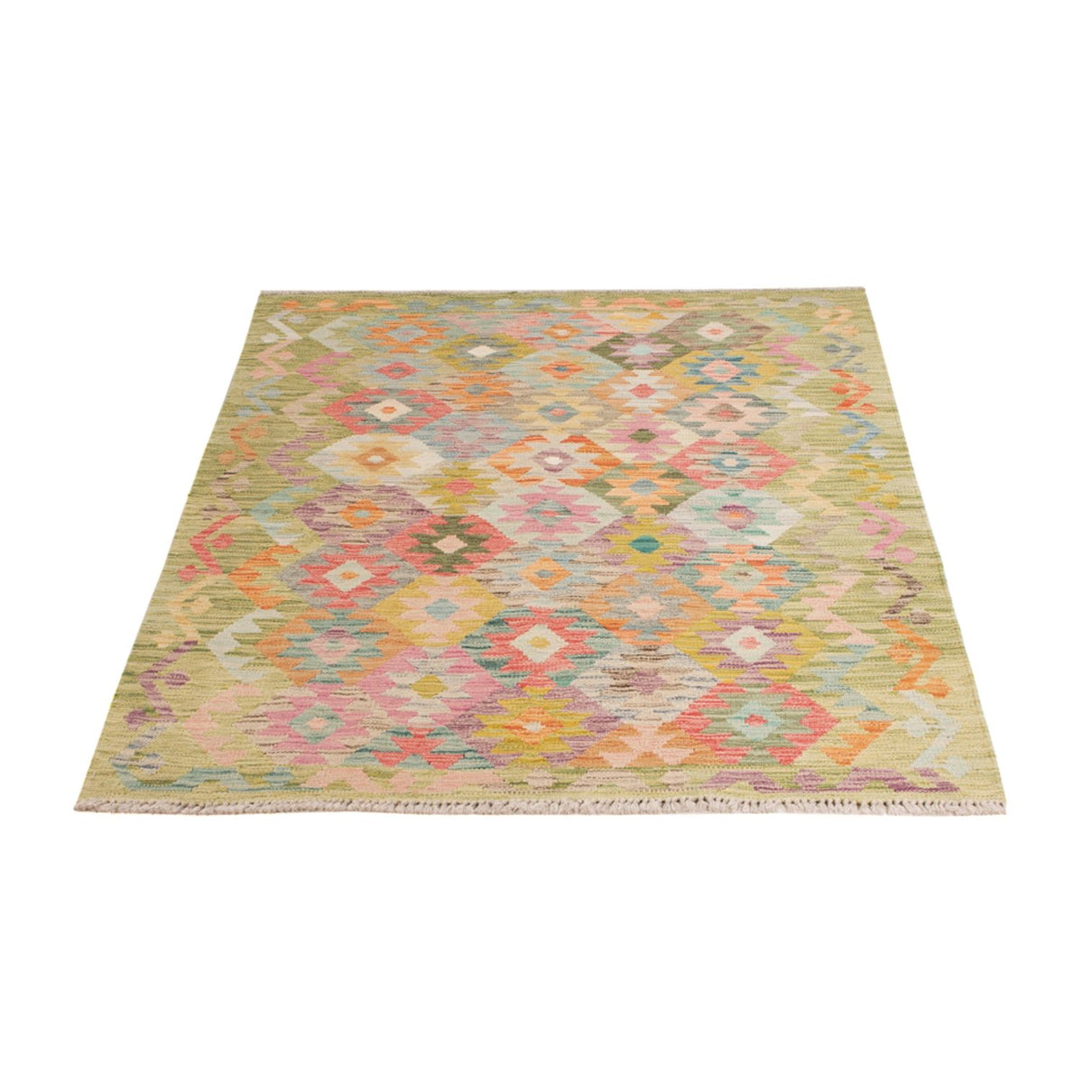Tapis Kelim - Splash - 181 x 120 cm - multicolore