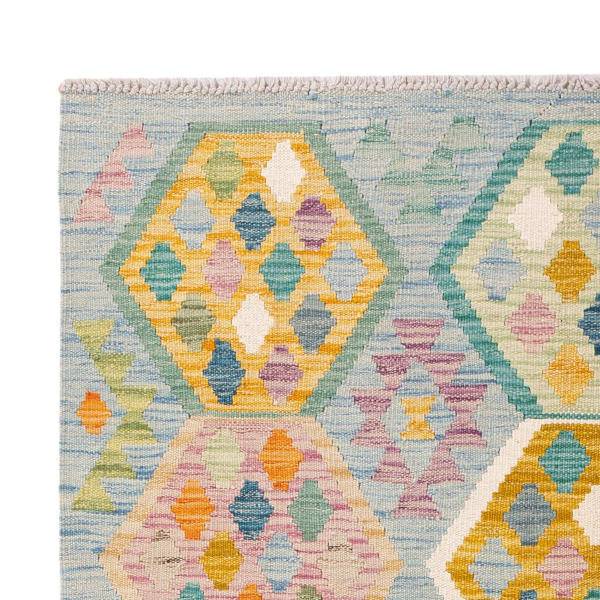 Tapis Kelim - Splash - 177 x 124 cm - multicolore