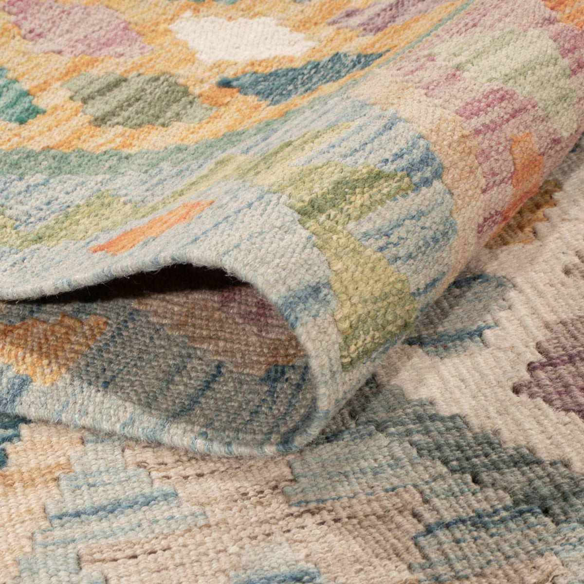 Tapis Kelim - Splash - 177 x 124 cm - multicolore