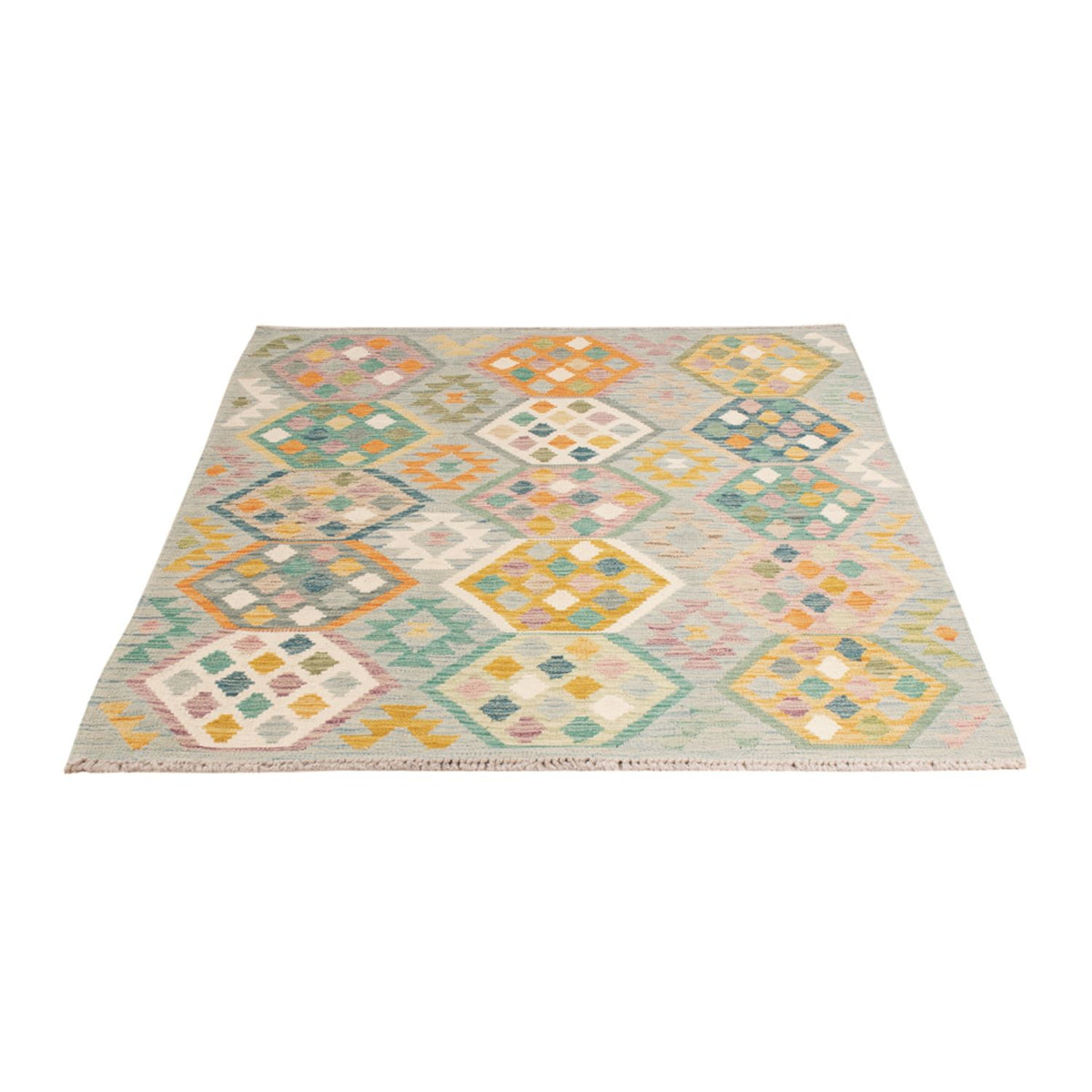 Tapis Kelim - Splash - 177 x 124 cm - multicolore