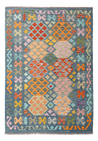 Tapis Kelim - Splash - 187 x 129 cm - multicolore