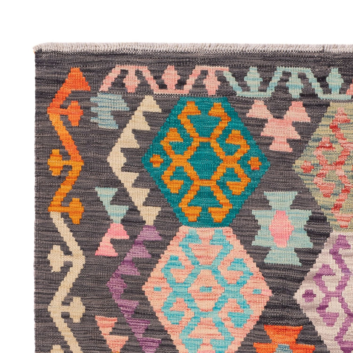 Tapis Kelim - Splash - 180 x 136 cm - multicolore