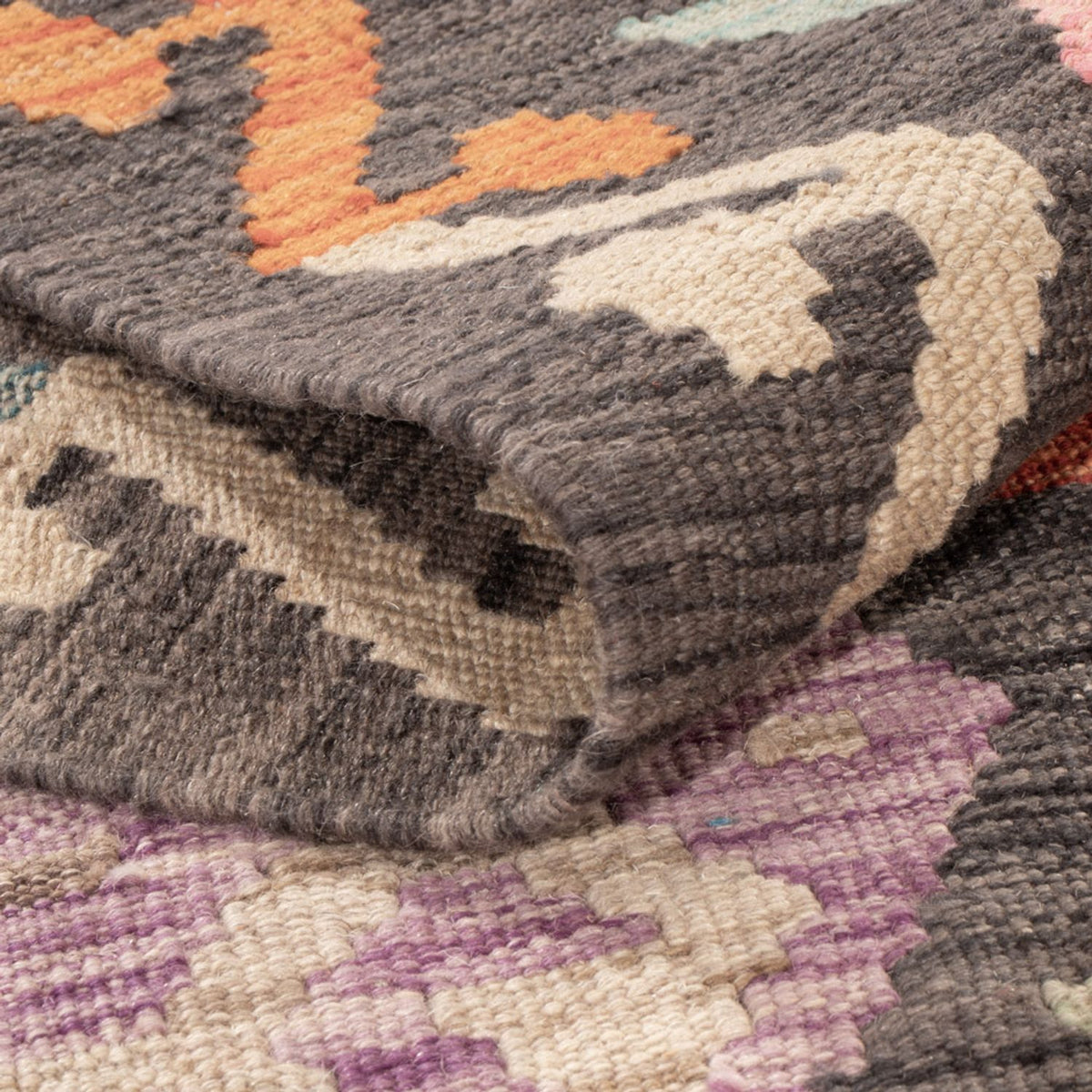 Tapis Kelim - Splash - 180 x 136 cm - multicolore