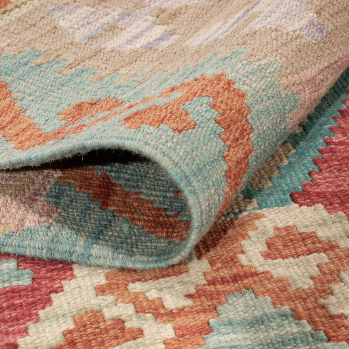 Tapis Kelim - Splash - 186 x 132 cm - multicolore