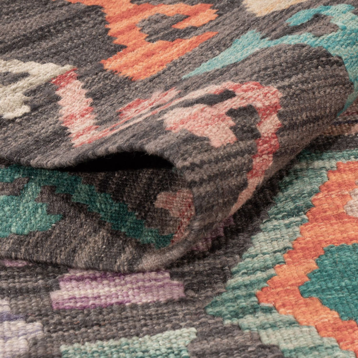 Tapis Kelim - Splash - 180 x 127 cm - multicolore