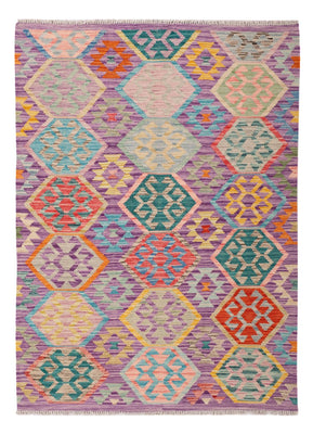 Tapis Kelim - Splash - 173 x 124 cm - multicolore