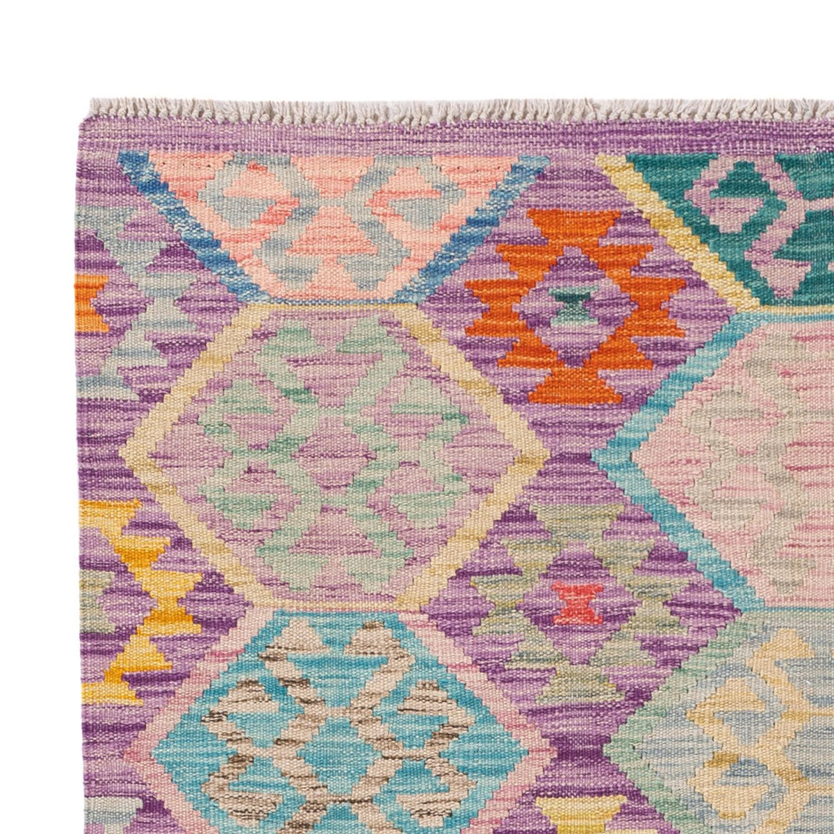 Tapis Kelim - Splash - 173 x 124 cm - multicolore