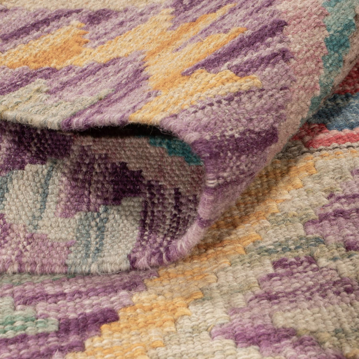 Tapis Kelim - Splash - 173 x 124 cm - multicolore