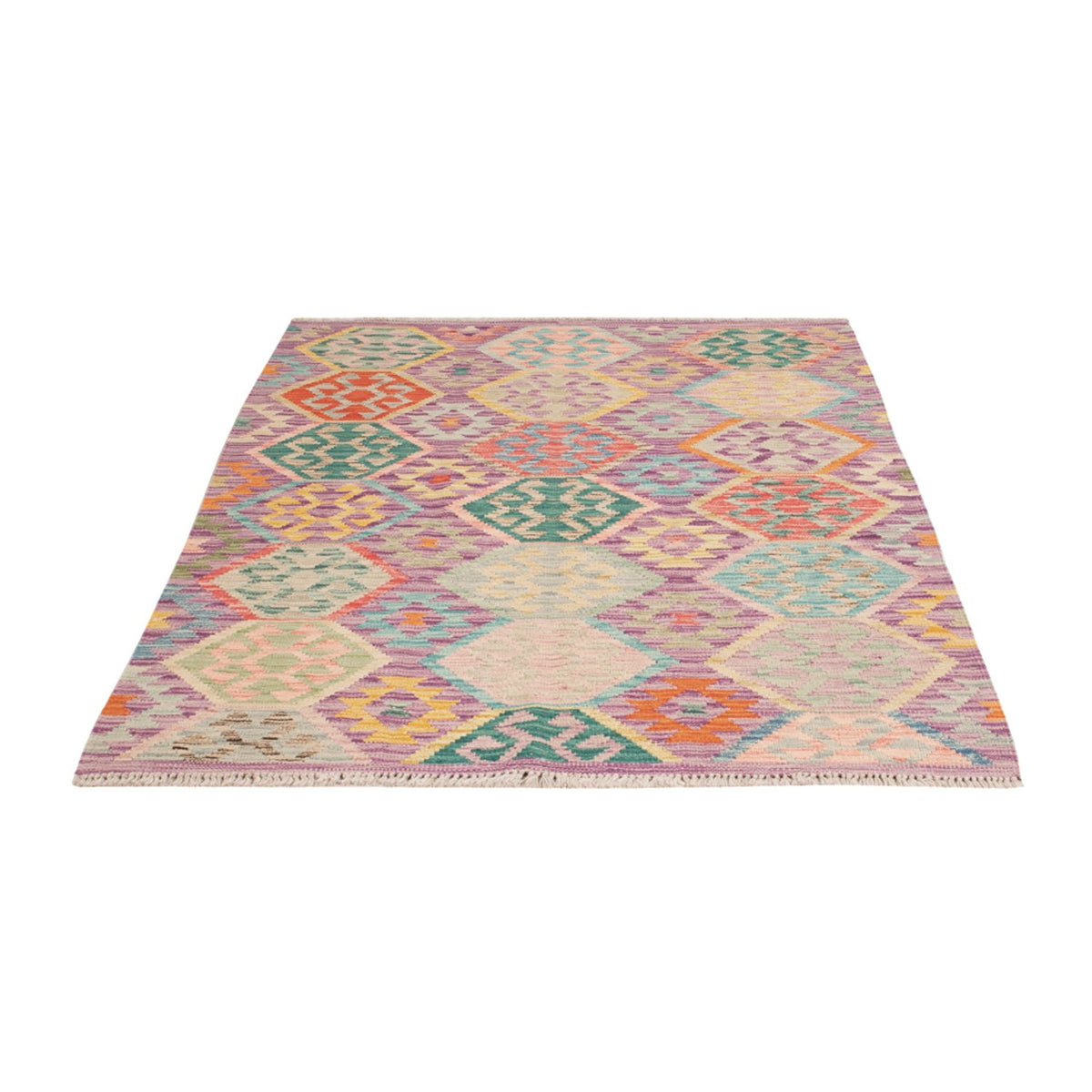 Tapis Kelim - Splash - 173 x 124 cm - multicolore