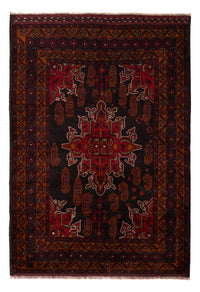 Tapis Belutsch - 181 x 126 cm - rouge foncé