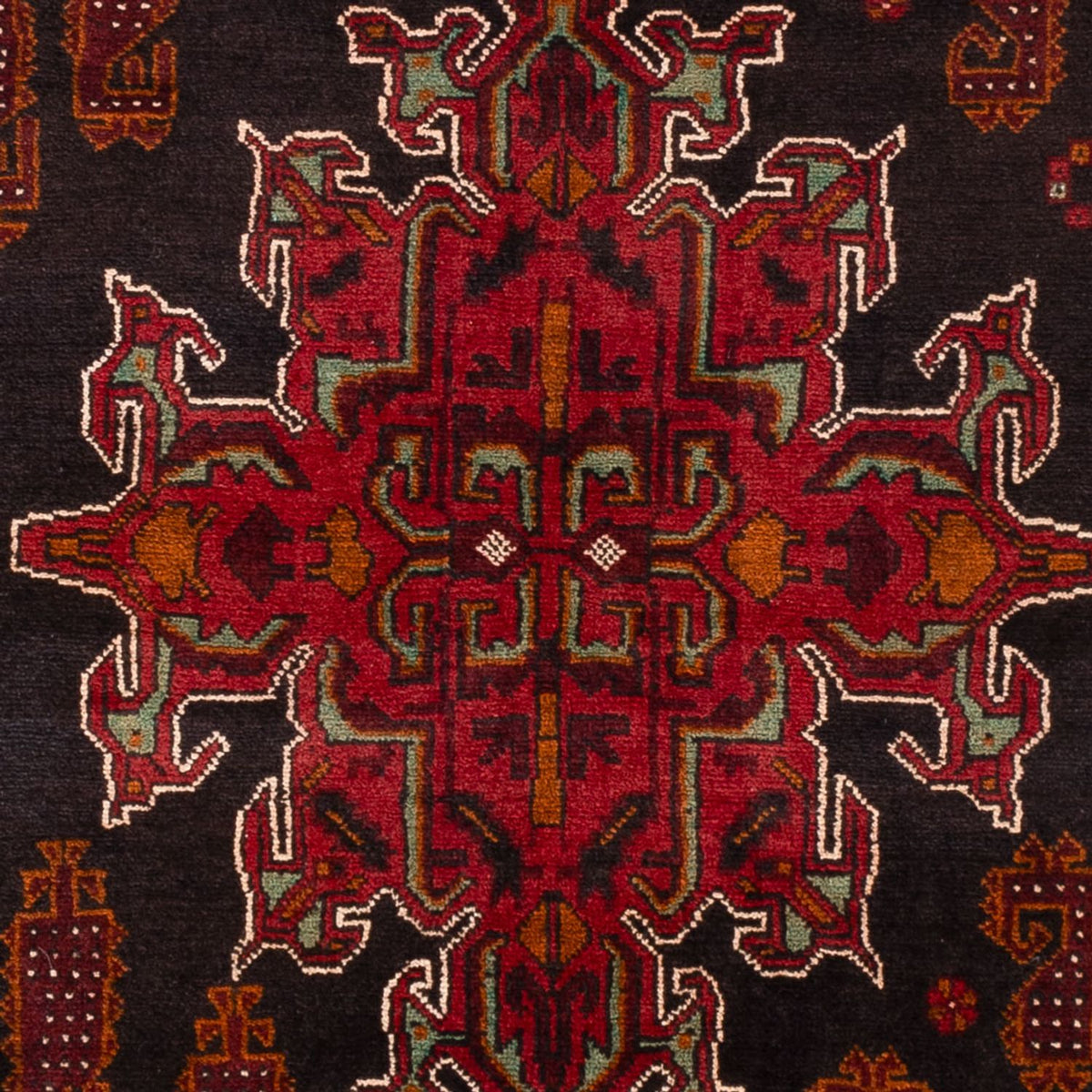 Tapis Belutsch - 181 x 126 cm - rouge foncé