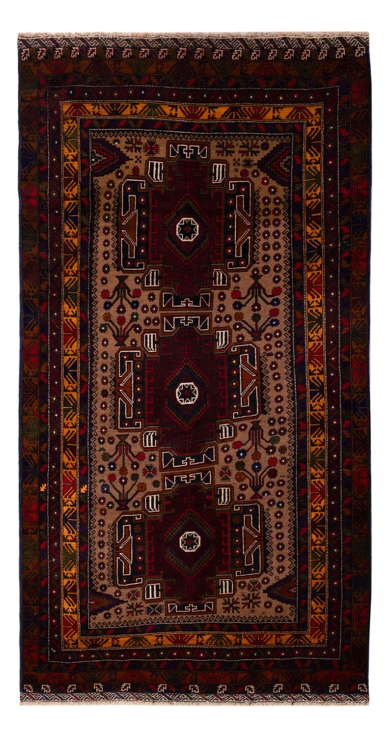 Tapis de couloir Tapis Belutsch - 209 x 107 cm - rouille