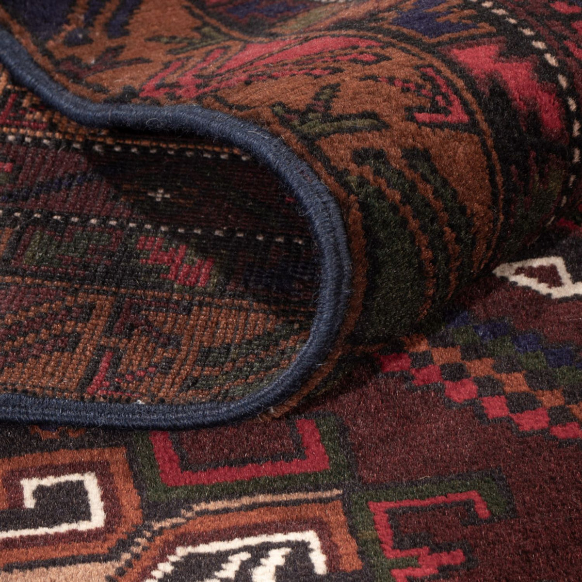 Tapis de couloir Tapis Belutsch - 209 x 107 cm - rouille