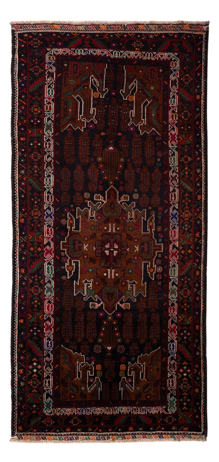 Tapis de couloir Tapis Belutsch - 222 x 103 cm - rouge foncé