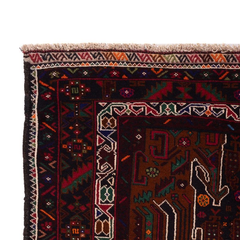 Tapis de couloir Tapis Belutsch - 222 x 103 cm - rouge foncé