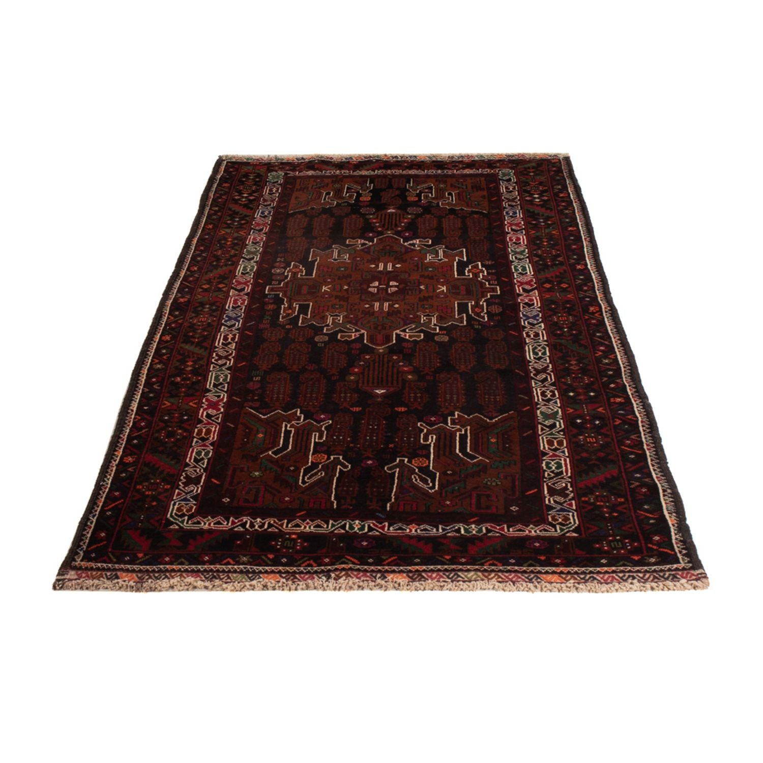 Tapis de couloir Tapis Belutsch - 222 x 103 cm - rouge foncé