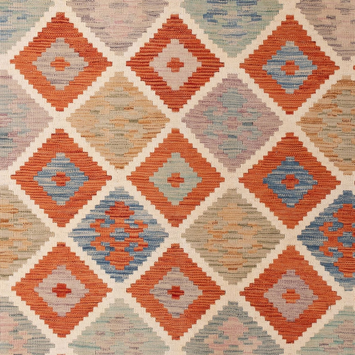 Tapis Kelim - Splash - 300 x 200 cm - multicolore