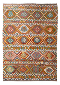 Tapis Kelim - Splash - 304 x 209 cm - multicolore
