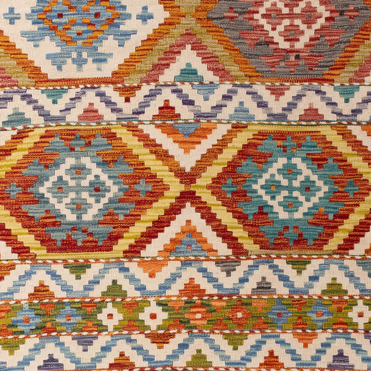 Tapis Kelim - Splash - 304 x 209 cm - multicolore