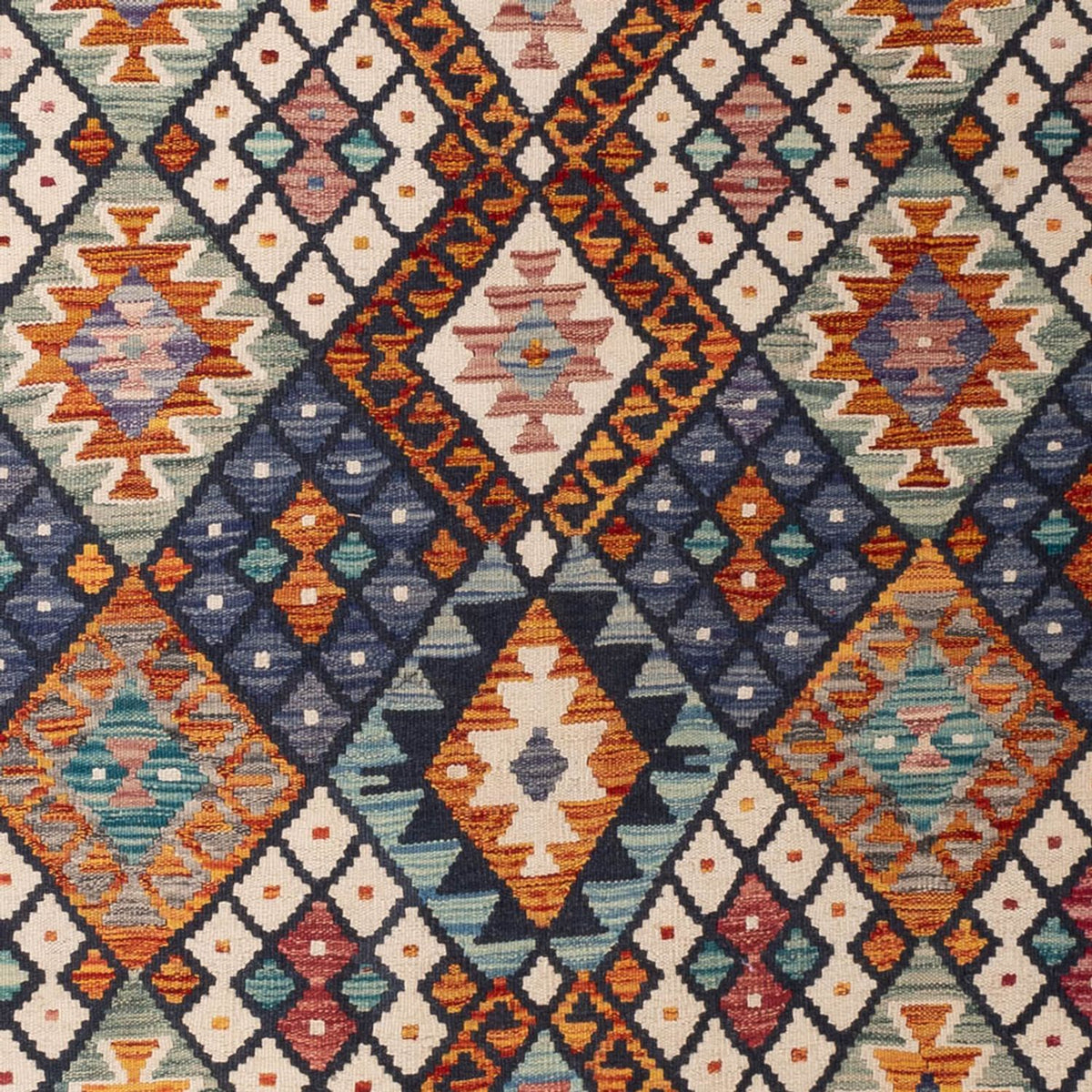 Tapis Kelim - Splash - 290 x 206 cm - multicolore