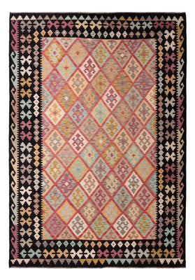 Tapis Kelim - Splash - 299 x 206 cm - multicolore