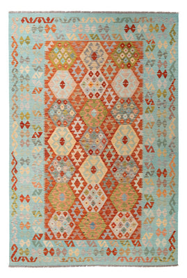 Tapis Kelim - Splash - 305 x 195 cm - multicolore