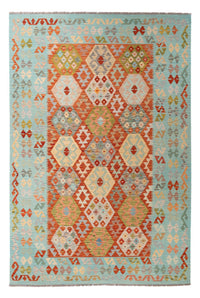 Tapis Kelim - Splash - 305 x 195 cm - multicolore