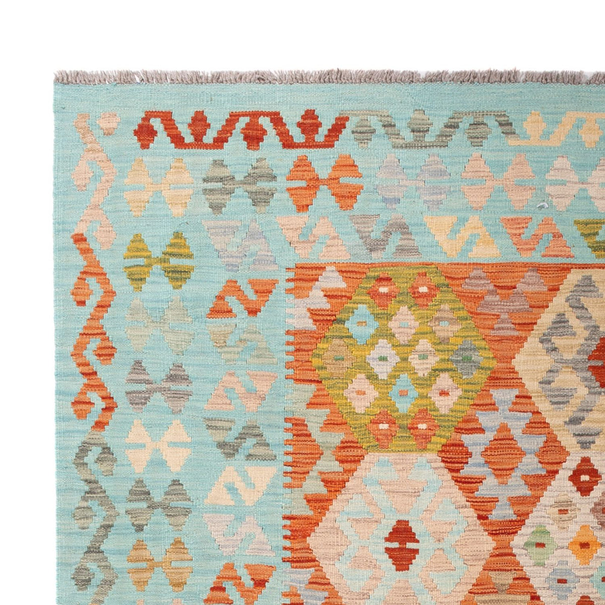 Tapis Kelim - Splash - 305 x 195 cm - multicolore